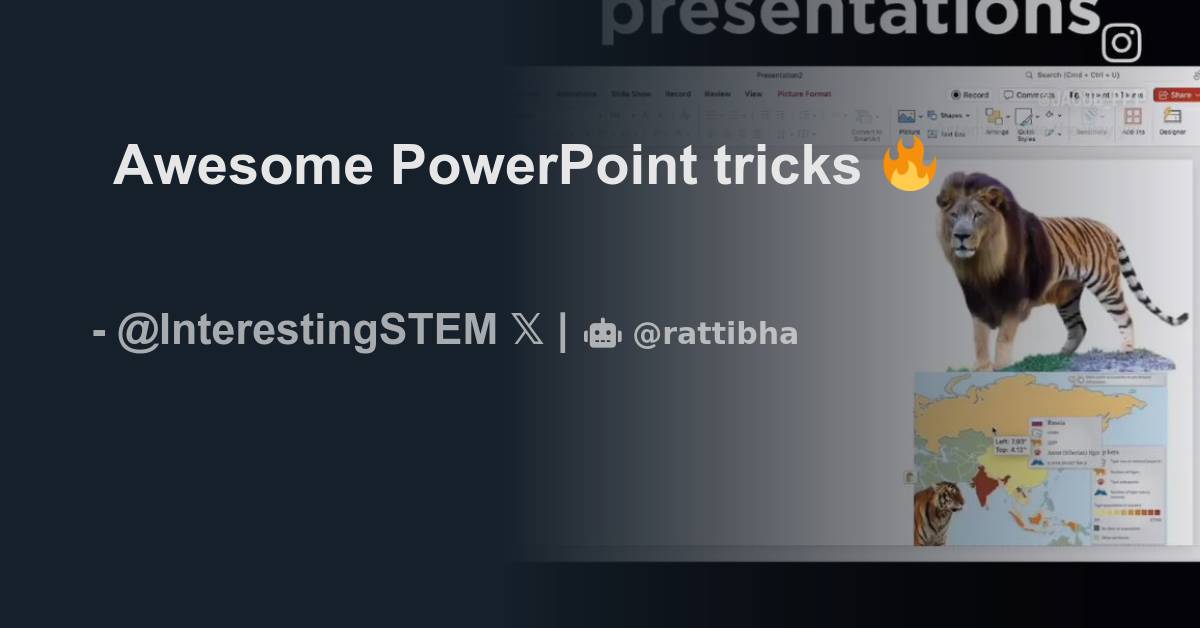 Awesome PowerPoint tricks 🔥 Thread from Interesting STEM