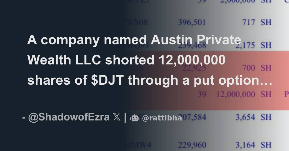 austin private wealth llc djt