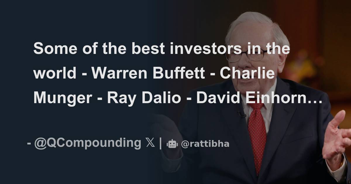 Some of the best investors in the world - Warren Buffett - Charlie ...