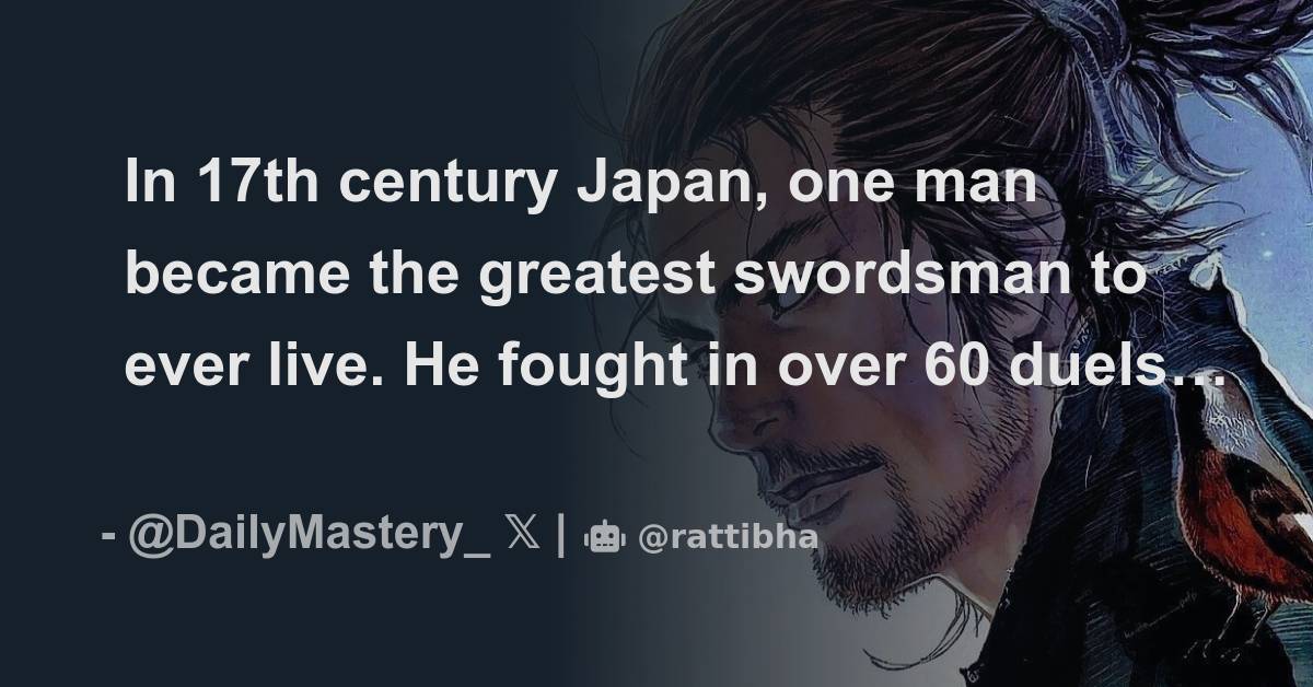 In 17th century Japan, one man became the greatest swordsman to ever